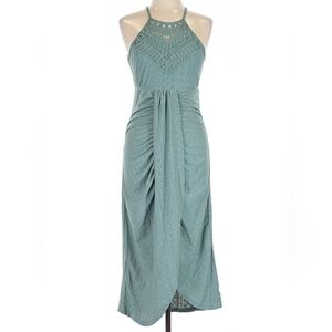 ChicMe Large (Stretchy) Eyelet Turquoise Dress